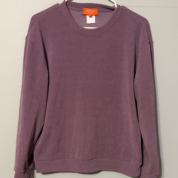 Negative Space Sweaters - Negative Space Mauve Crewneck Sweater. Med